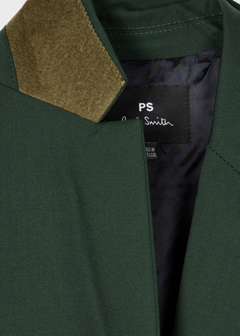 Paul Smith Women's Pine Green Wool Hopsack Blazer outlook
