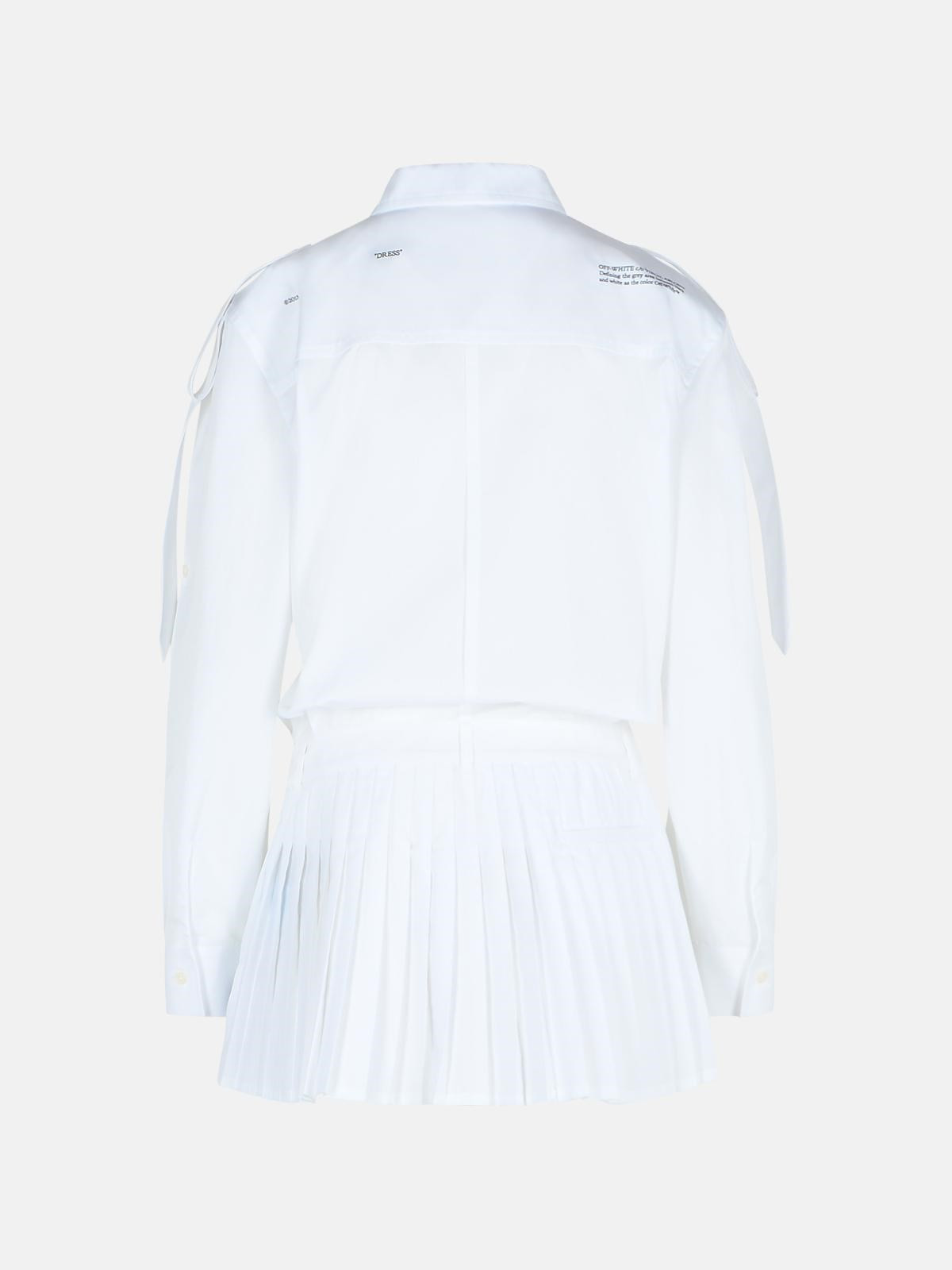 'SAVANA' WHITE COTTON DRESS - 3
