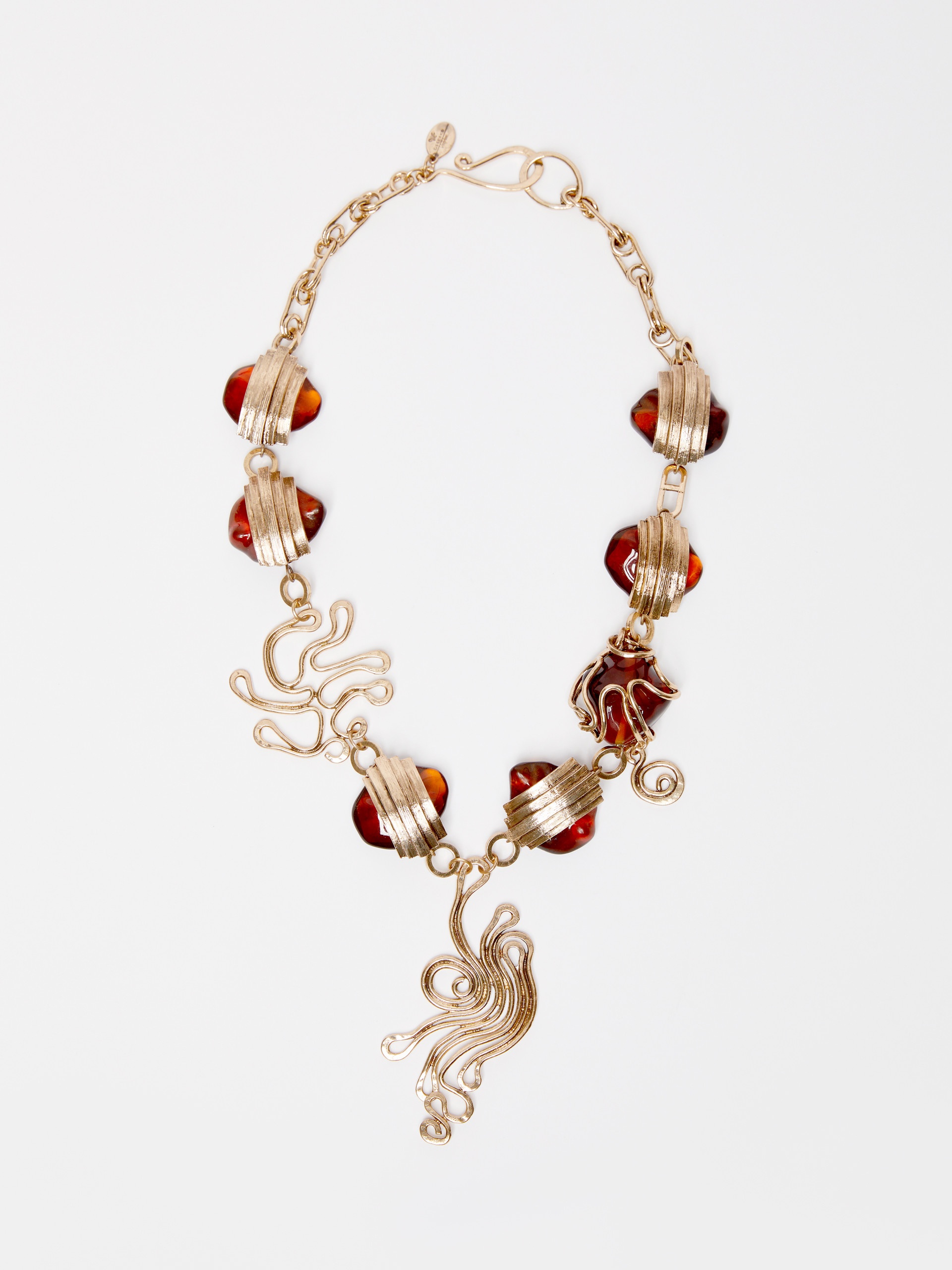 YAQUI Resin and metallic necklace - 1