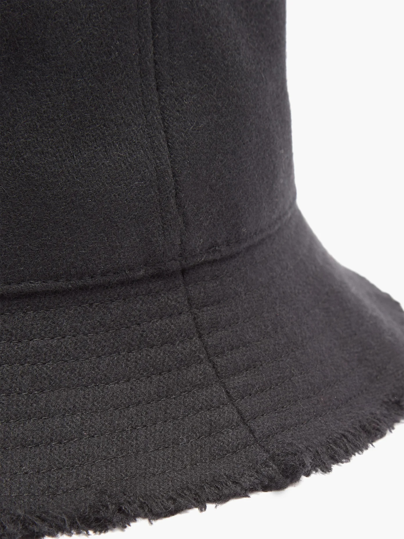 Frayed-edge wool bucket hat - 3