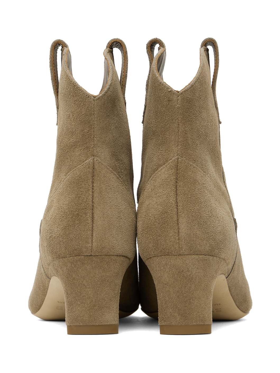Taupe Western Wally Ankle Boots - 2