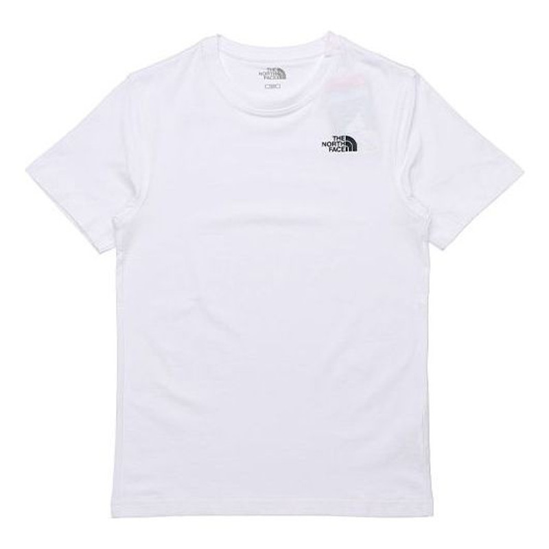 NORTH 얼굴 간단한 돔 티셔츠 'White'NT7UM20B - 1