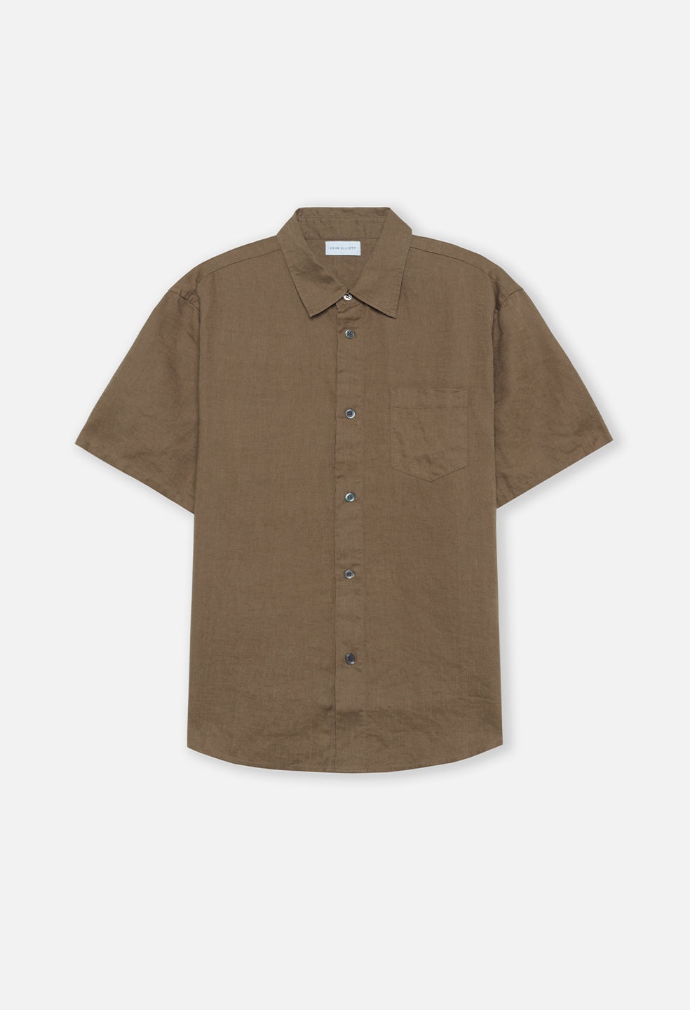 LINEN SS CLOAK BUTTON UP - 1