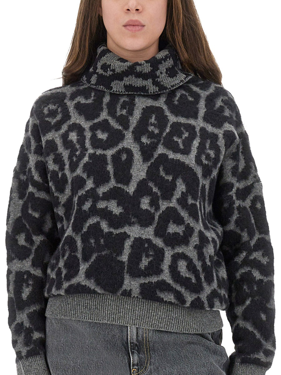 Wool And Alpaca "Leopard" Sweater - 4