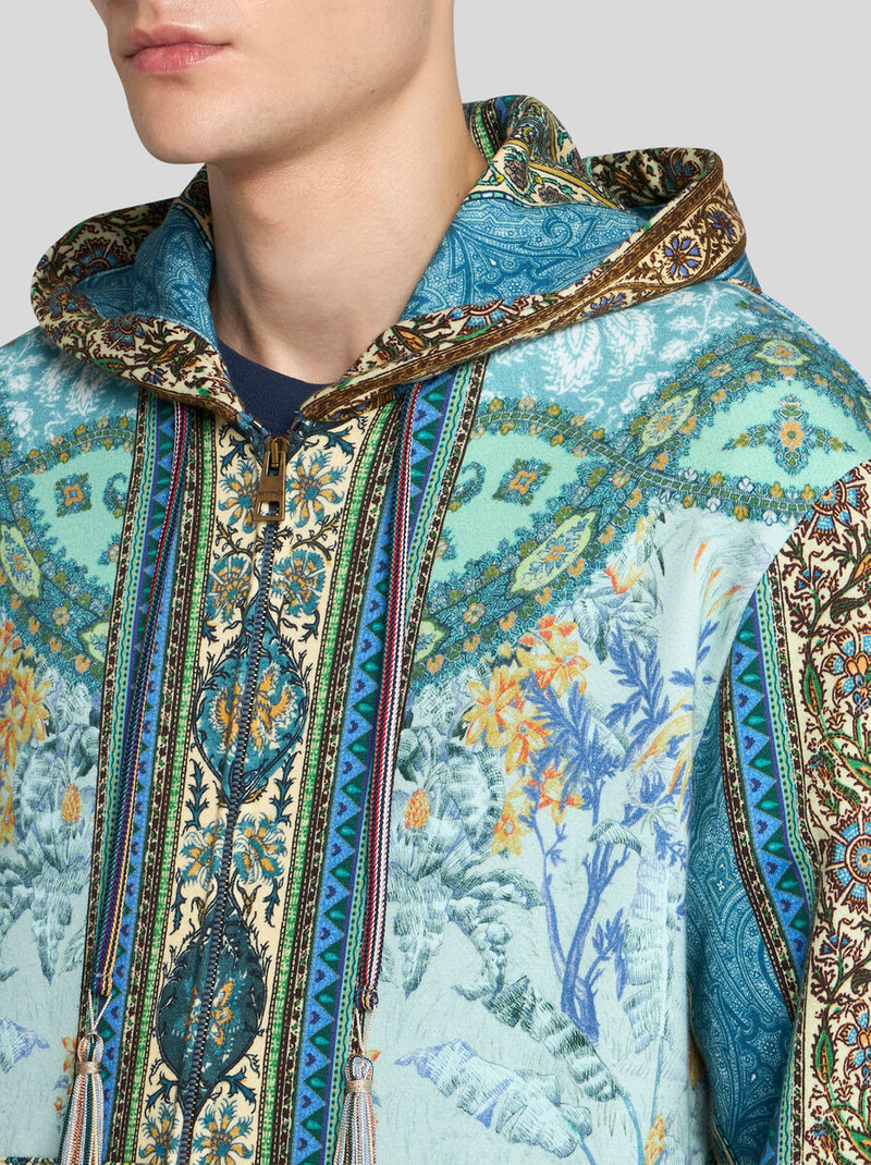 MULTI-PATTERNED HOODED SWEATSHIRT 3