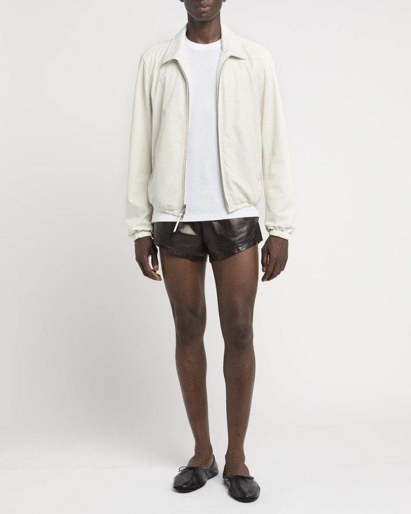 TOM FORD Men & apos;s Nappa Leather Mini Pull-On Shorts outlook