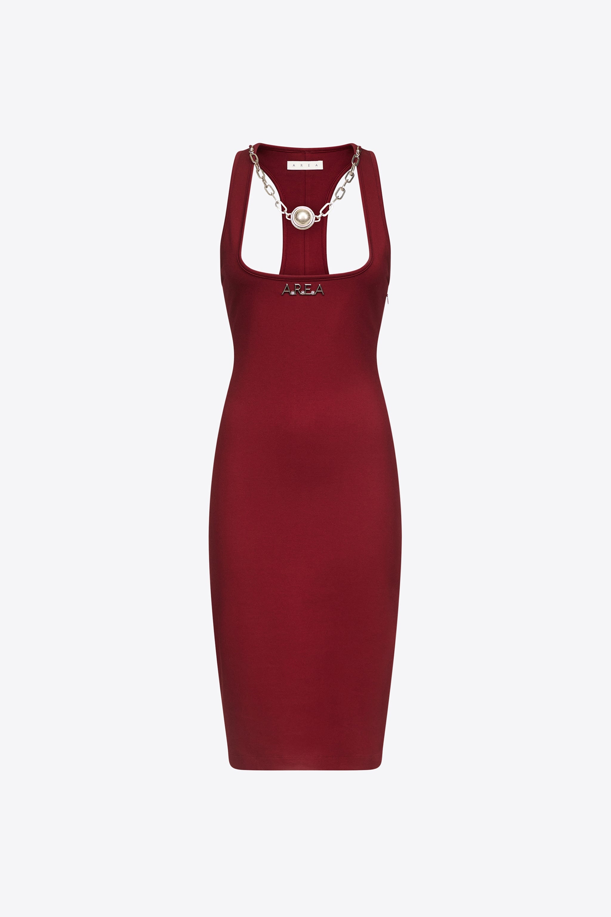 'AREA' NAMEPLATE TANK MIDI DRESS - 1