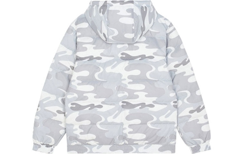 New Balance New Balance Sport Printed Logo Puffer Jacket 'White Camo' AMJ13335-WM outlook