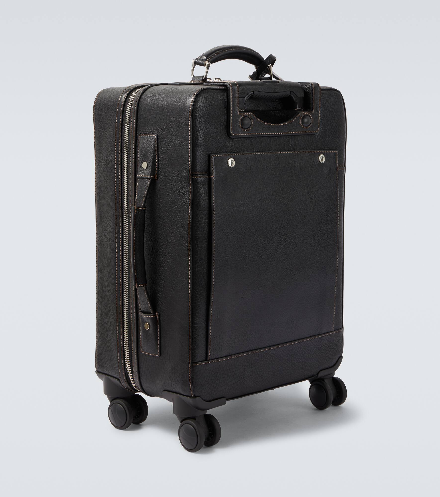 Leather carry-on suitcase - 4