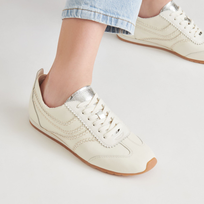 DELANY SNEAKERS OFF WHITE LEATHER 4