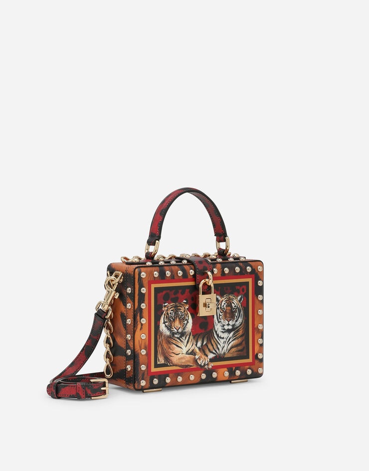 Tiger-print Dolce Box bag - 3