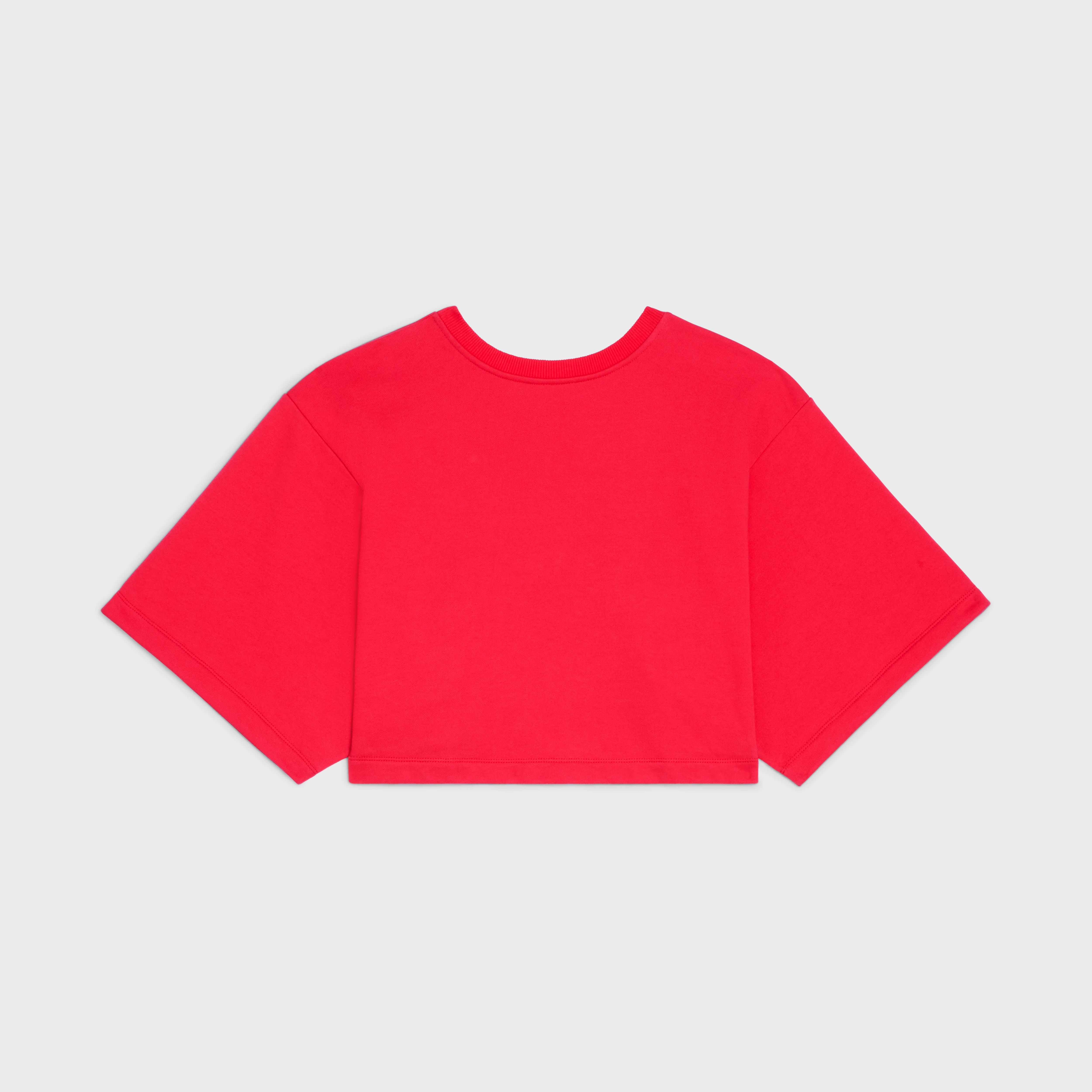 Cropped Celine T-shirt in Cotton fleece - 2