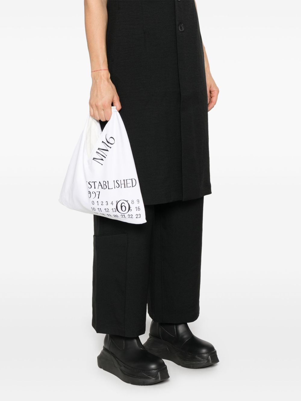 numbers-motif tote bag - 2