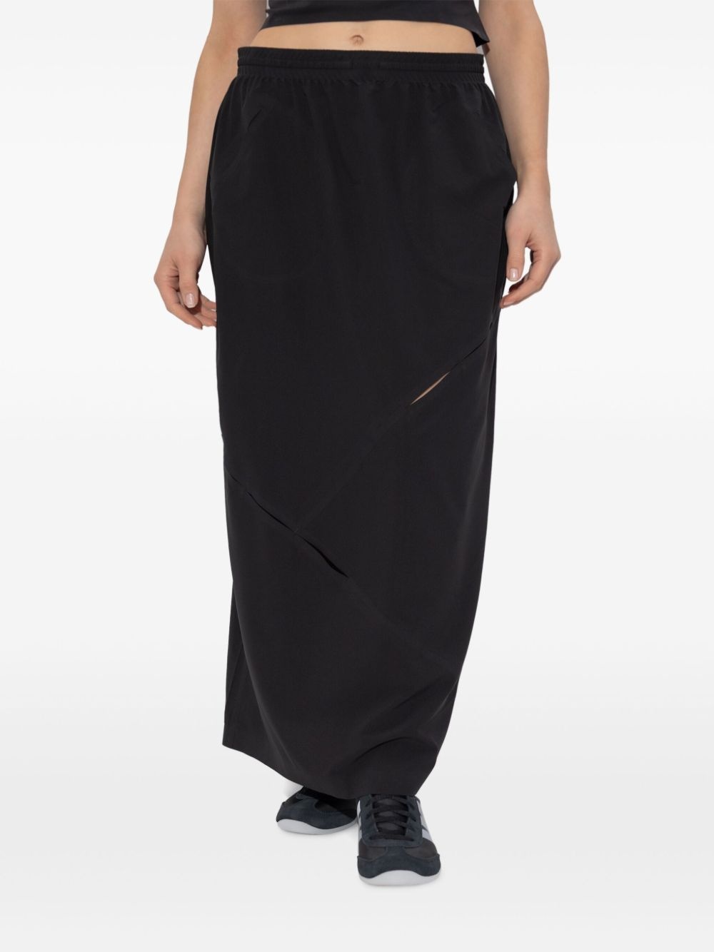 asymmetric-panel maxi skirt - 3