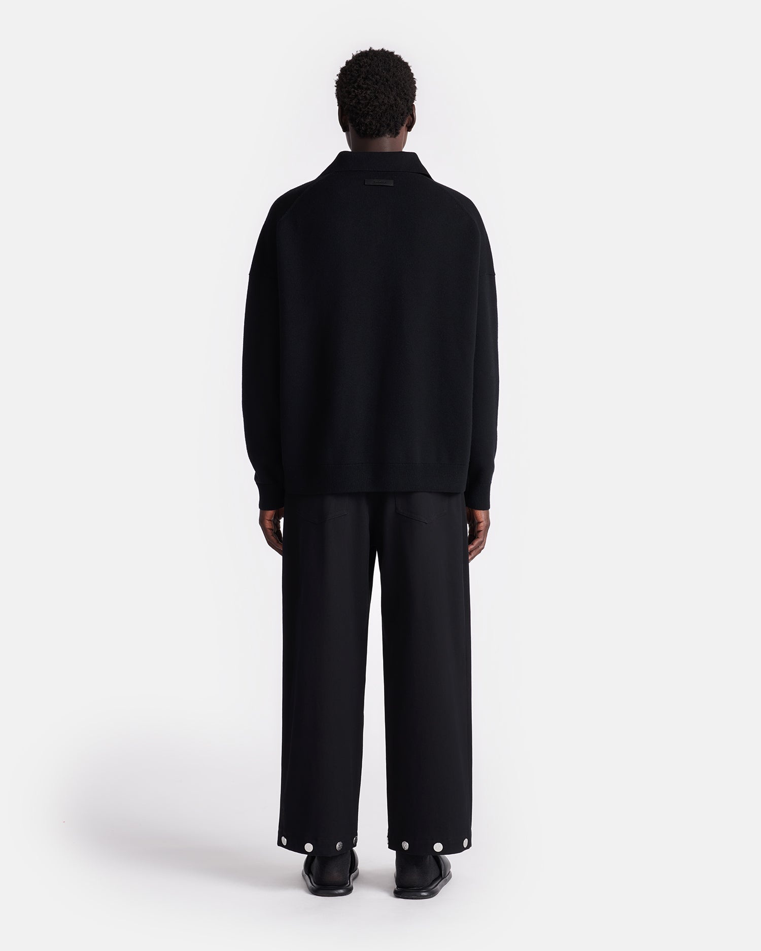 Plush Cashmere Polo-Neck Sweater - 9