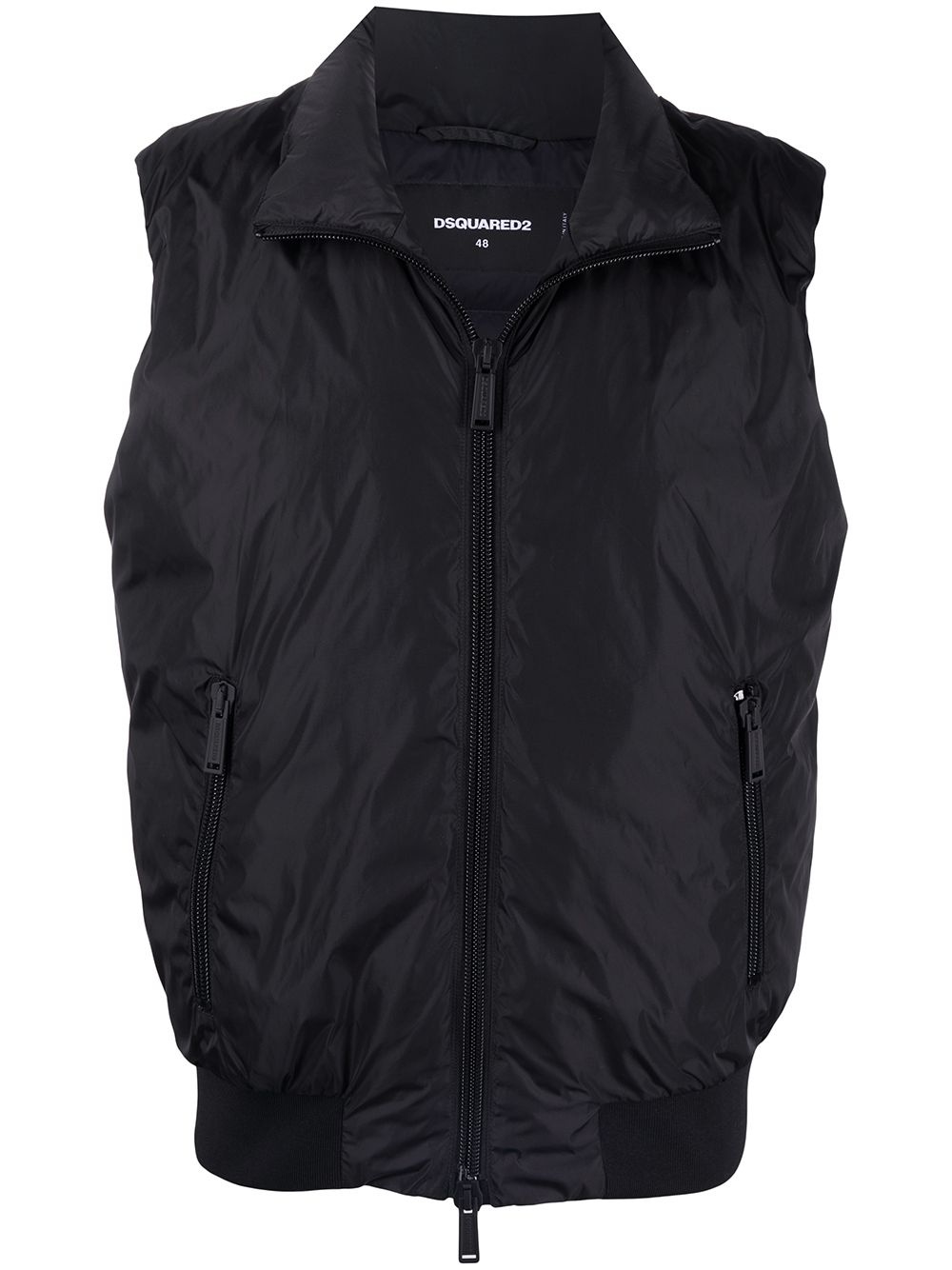 Icon zip-up padded gilet - 1