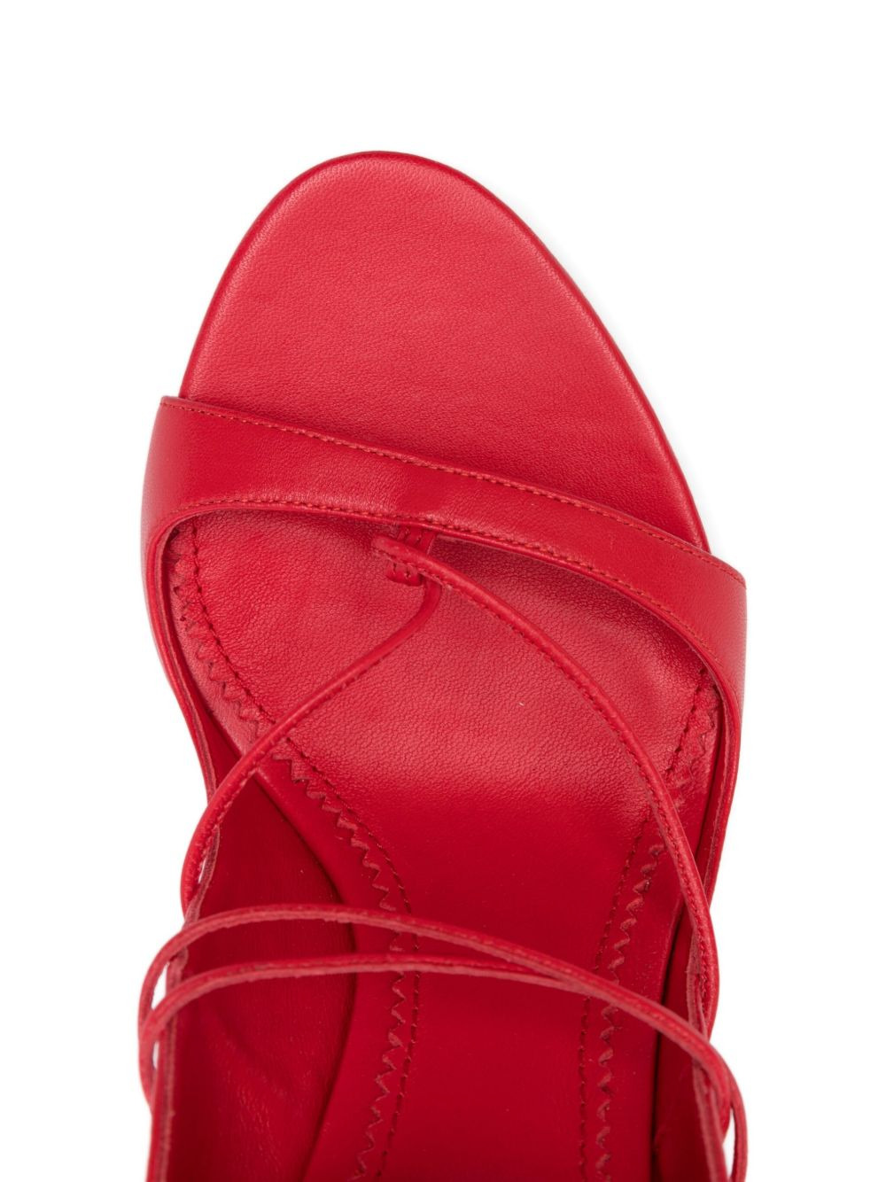 lace-up stiletto sandals - 4