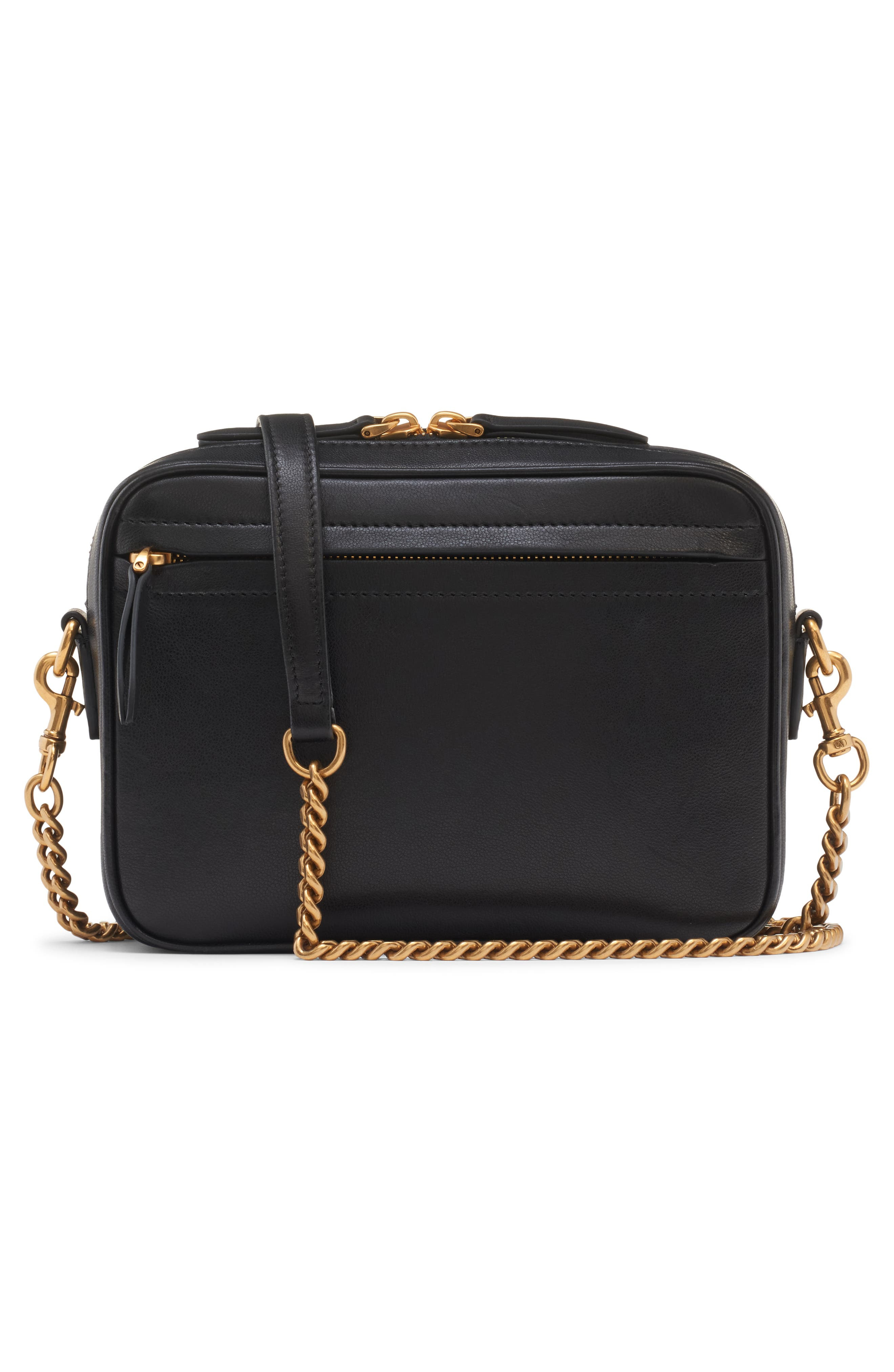 Valentino Garavani Viva Superstar Lambskin Leather Crossbody Bag in Nero/Spice at Nordstrom - 4