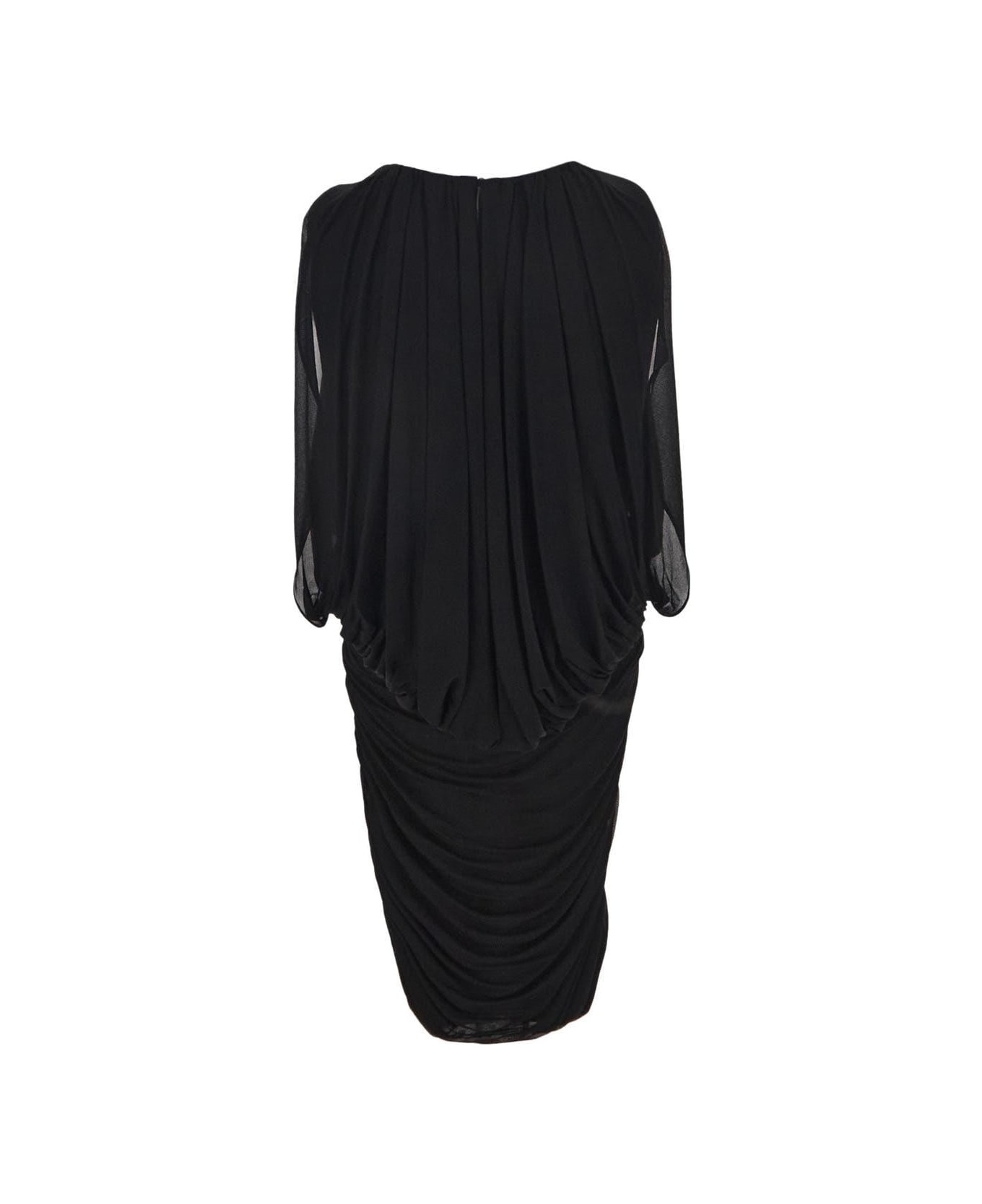 Draped Mini Dress - 2