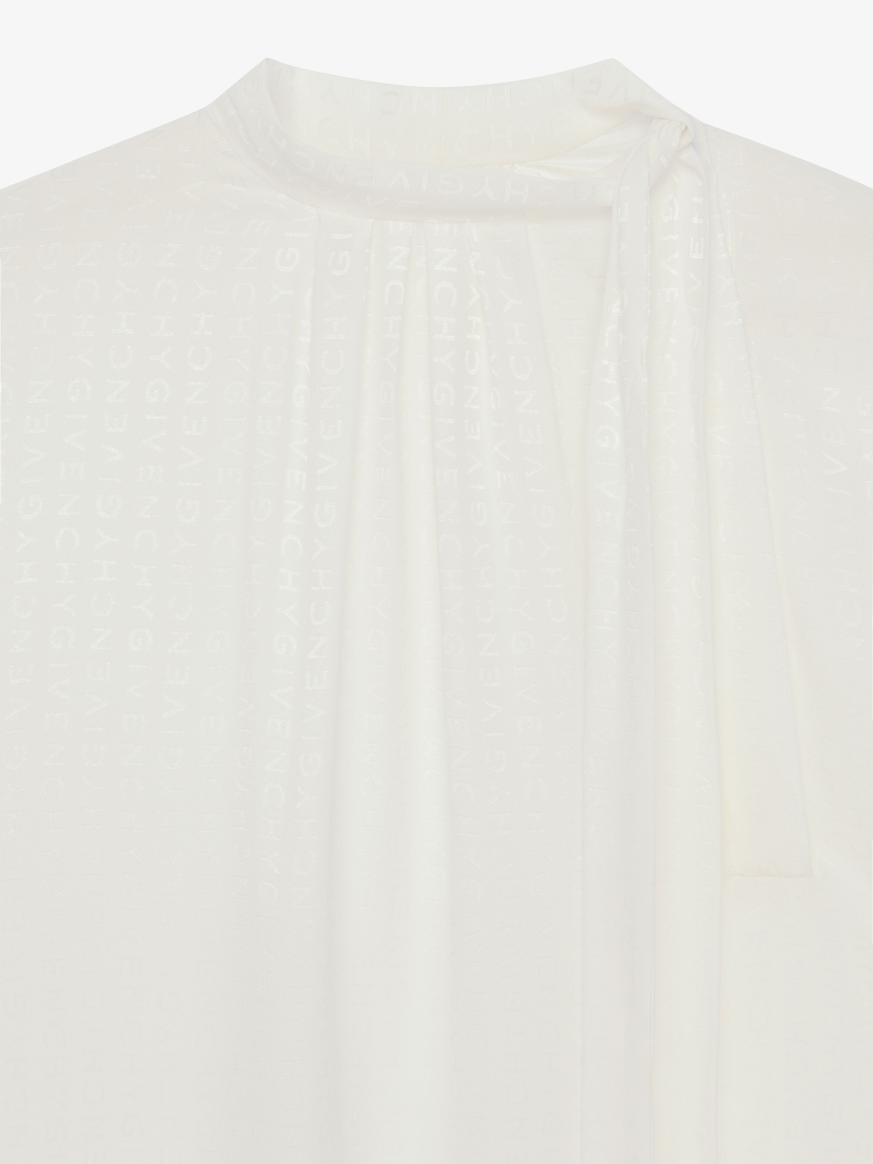 BLOUSE IN GIVENCHY SILK WITH LAVALLIERE - 5