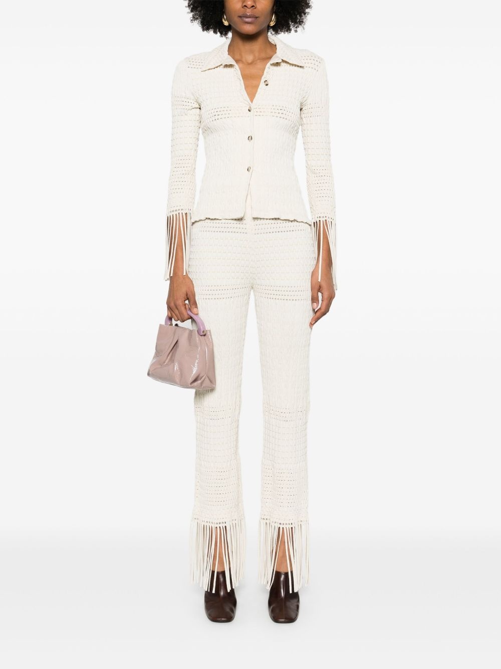 textured trousers - 2