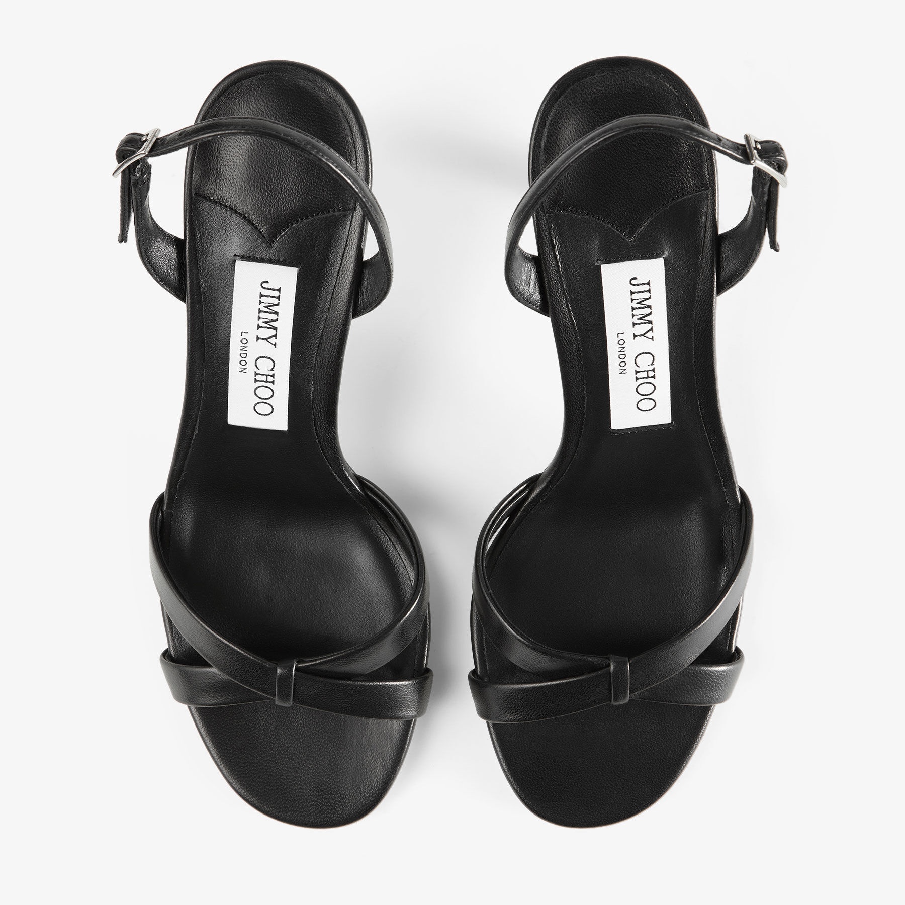 Elsy 70
Black Nappa Leather Crossover Slingback - 4