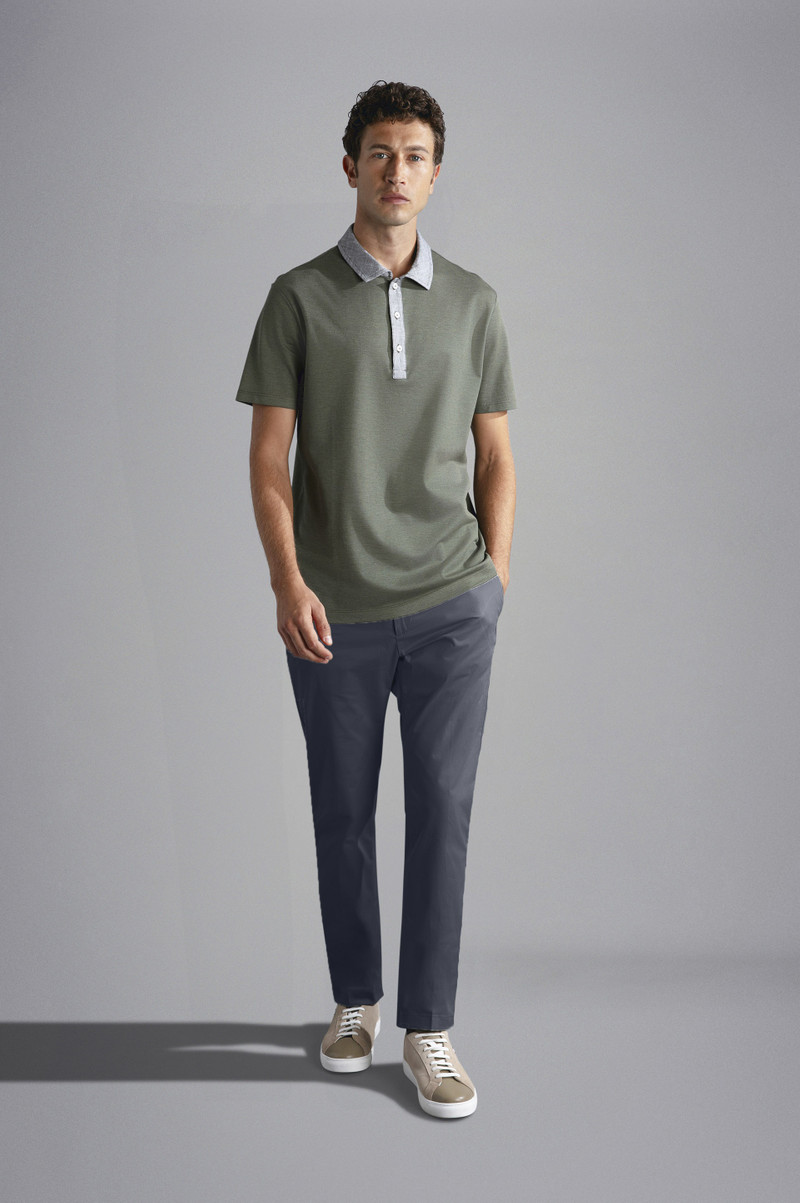Paul & Shark SUPIMA® STRETCH COTTON CHINO TROUSERS outlook