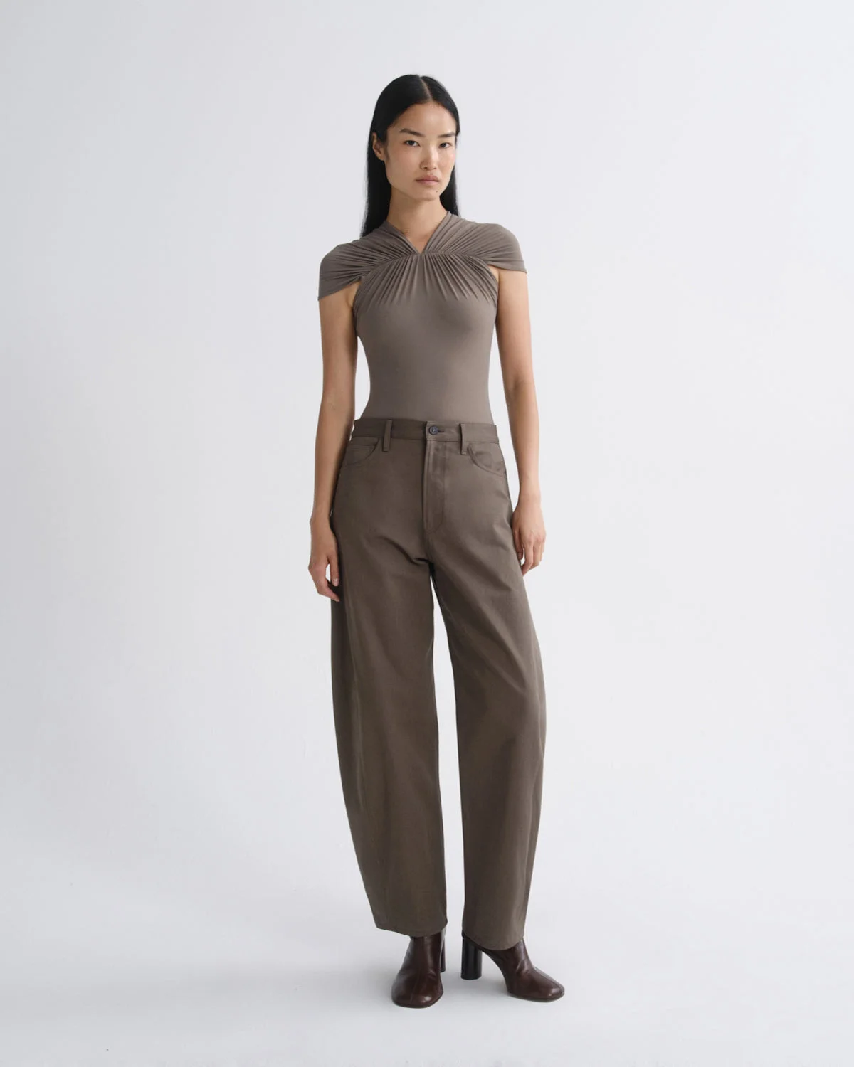 LUNA TROUSER IN TAUPE - 1