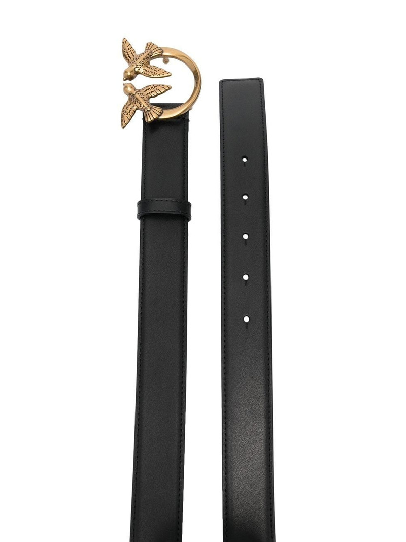 PINKO Love Berry logo-plaque leather belt outlook