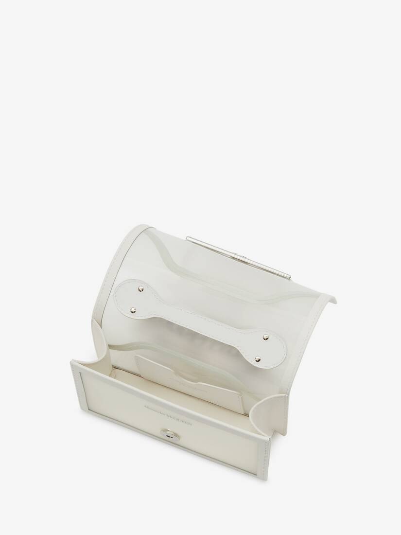 Mini Jewelled Satchel in Transparent - 4