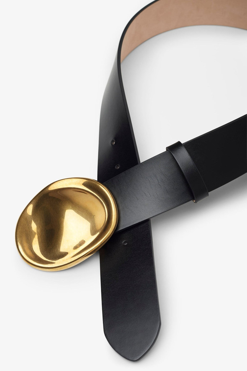 KHAITE Keefe 35mm black belt outlook