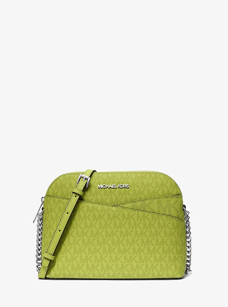 Jet Set Travel Medium Logo Dome Crossbody Bag - 1