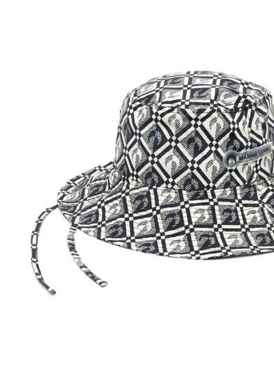 Marine Serre logo-jacquard bucket hat outlook