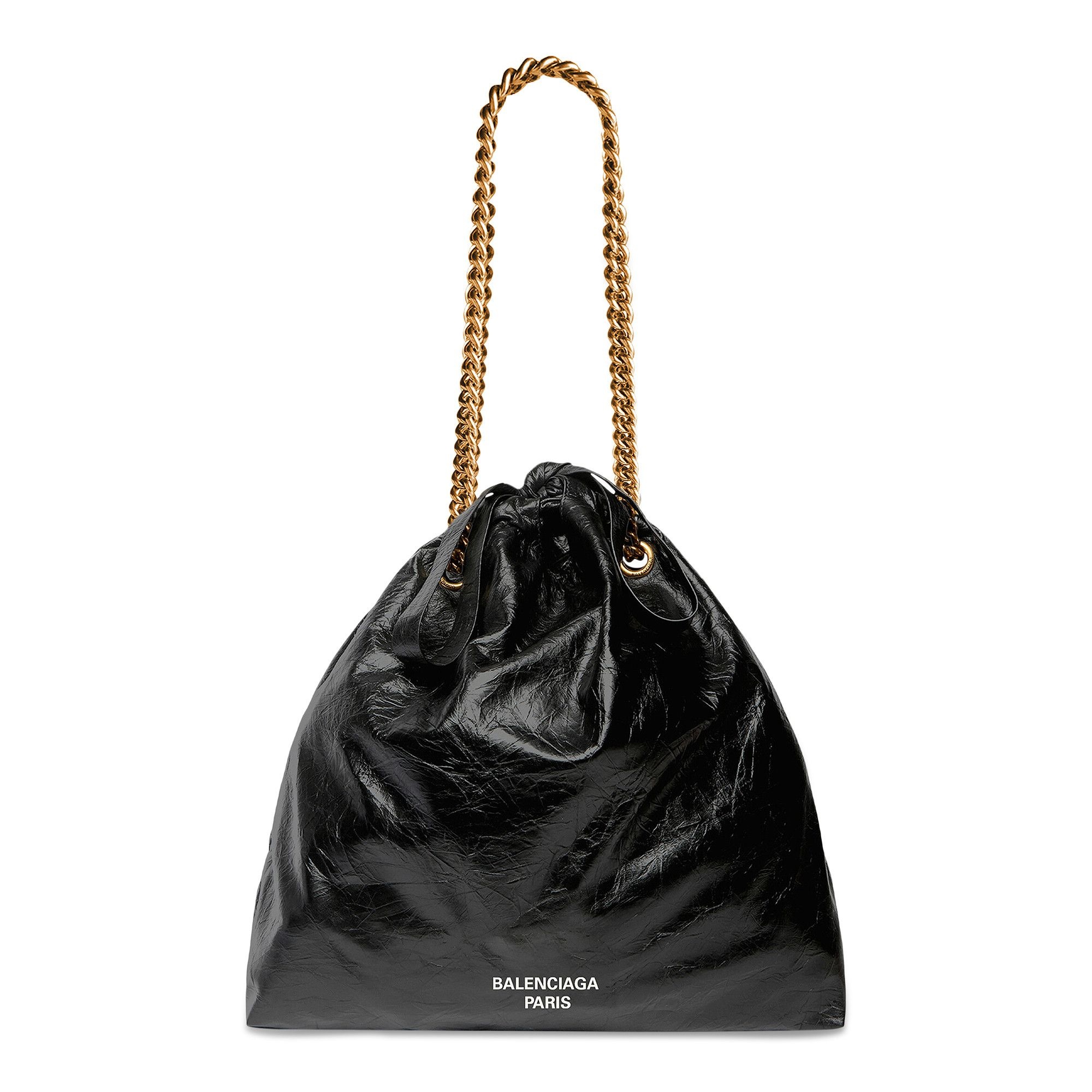 Balenciaga Medium Crush Tote Bag 'Black' - 1