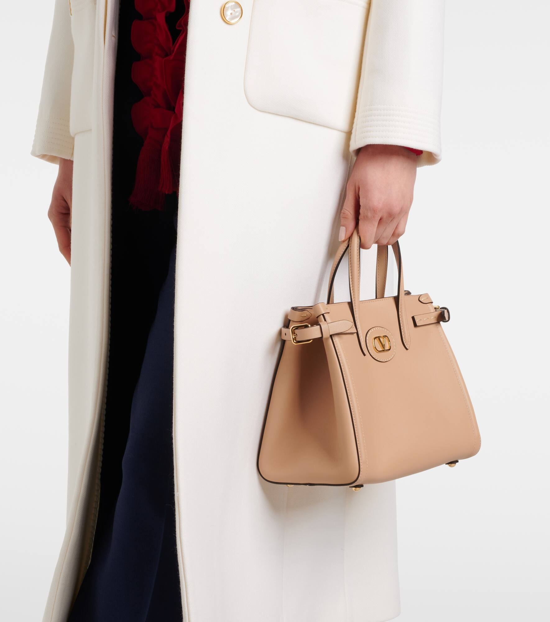 Antibes Small leather tote bag - 7