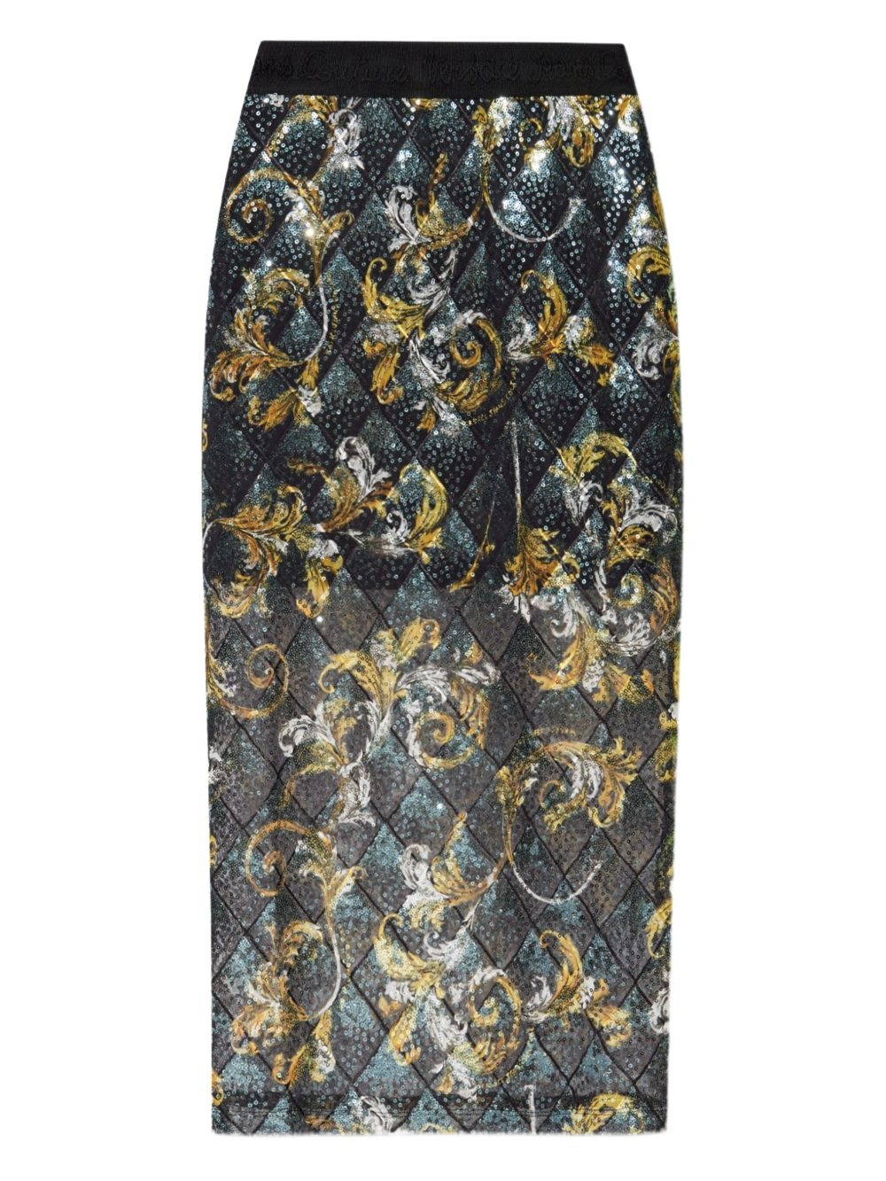 sequin-embellished midi skirt - 1