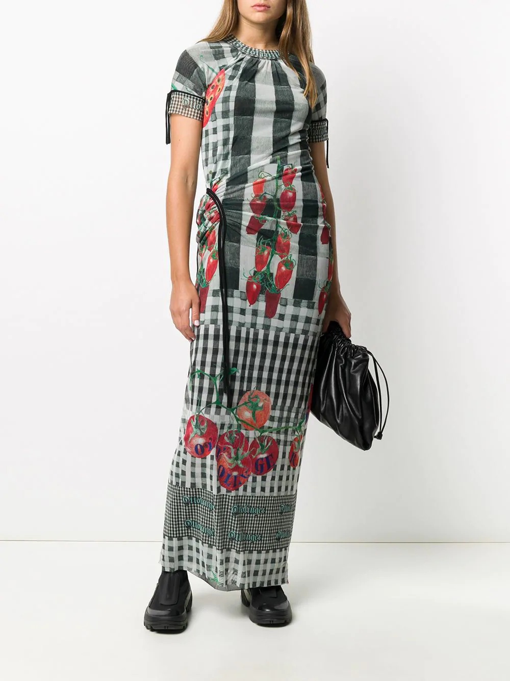 tomato-print maxi dress - 2