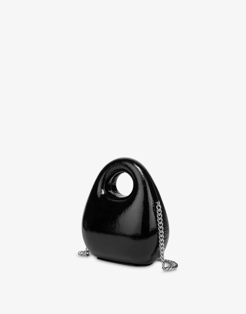 PATENT LEATHER MINI GUSSET BAG 2