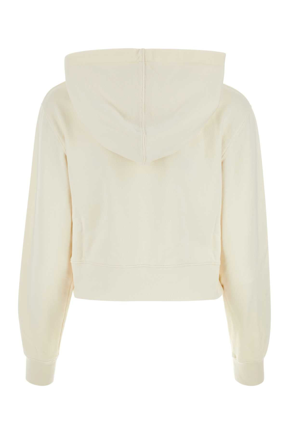 Palm Angels Women Ivory Cotton Sweatshirt - 2
