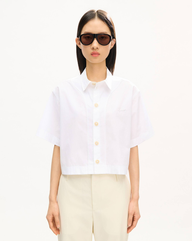 KENZO 'KENZO Signature' short sleeve shirt in cotton poplin outlook