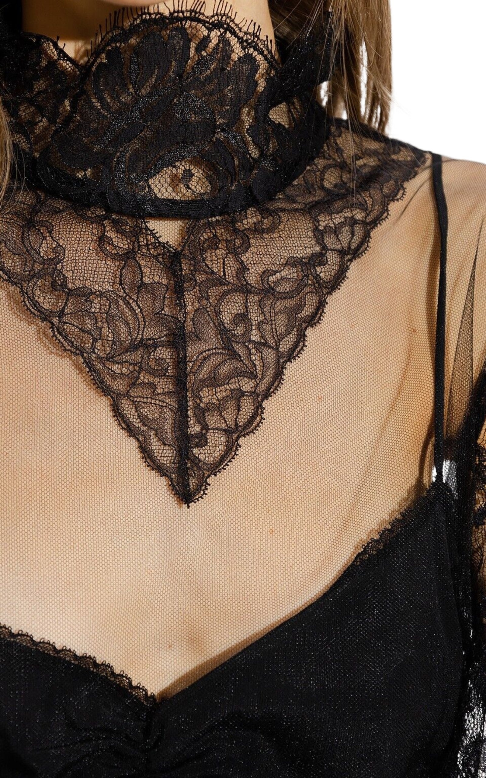 Tulle and Lace Shirt - 5
