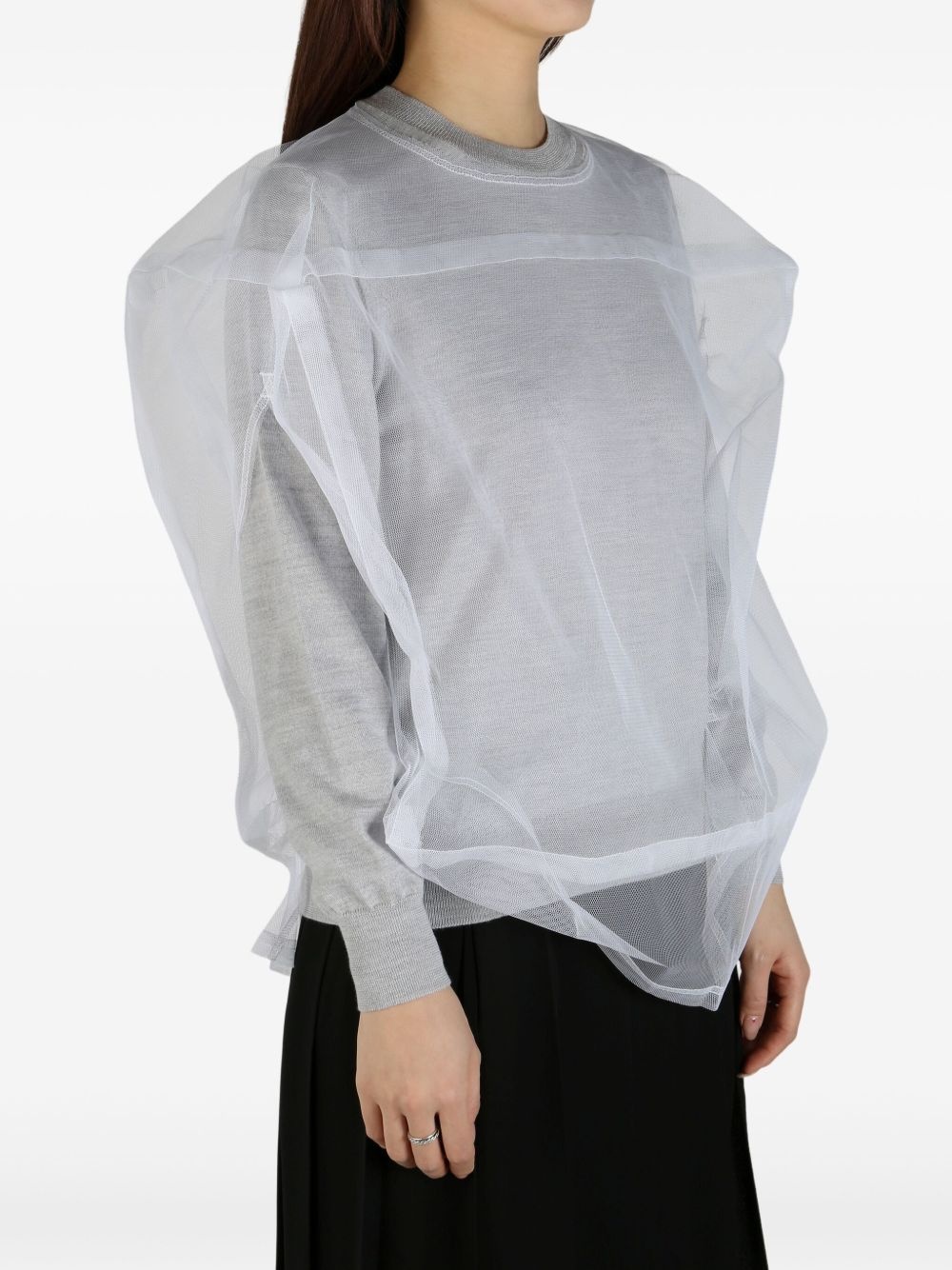 layered sweatshirt - 3