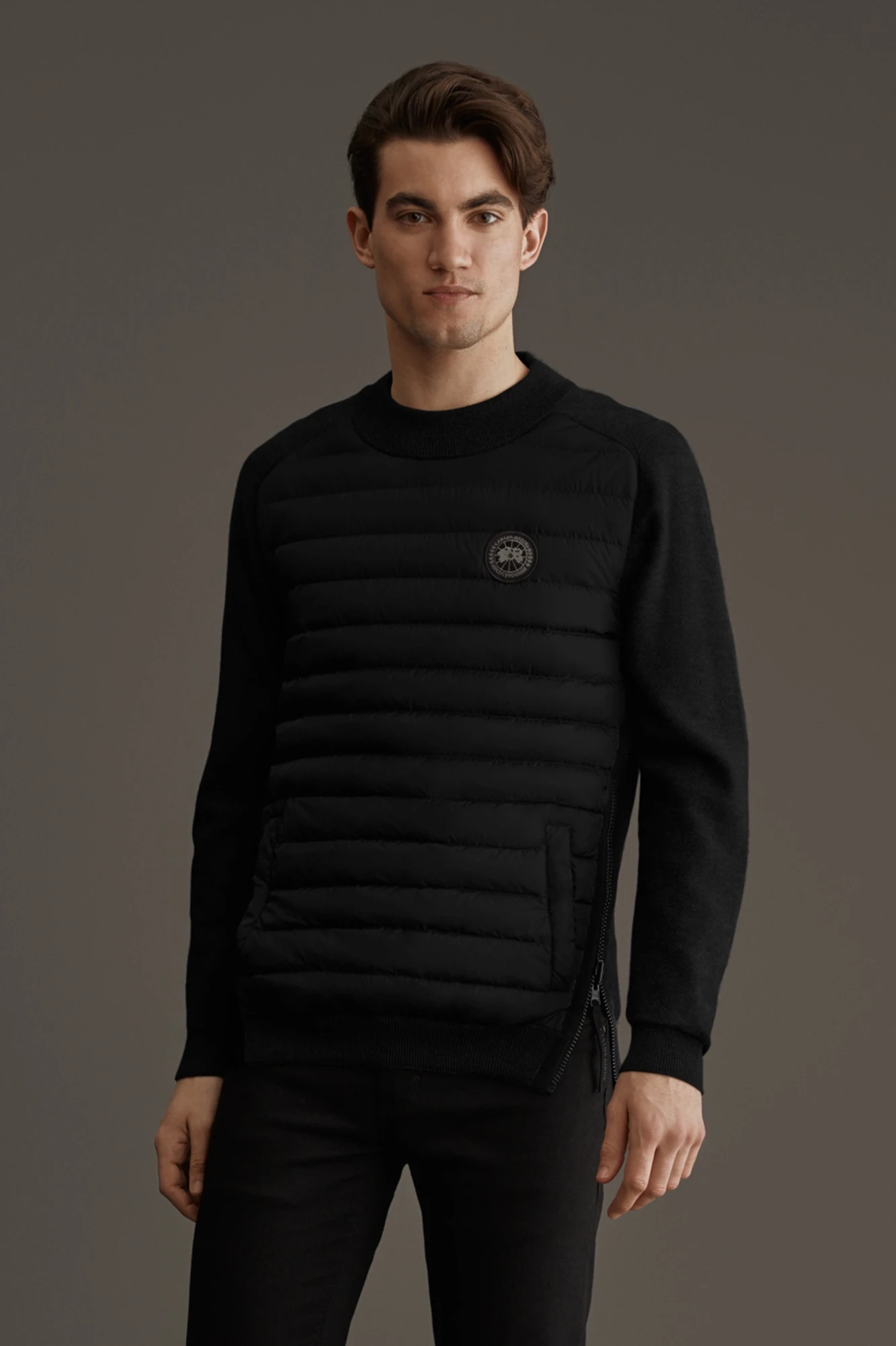 HYBRIDGE KNIT REVERSIBLE PULLOVER BLACK LABEL - 2