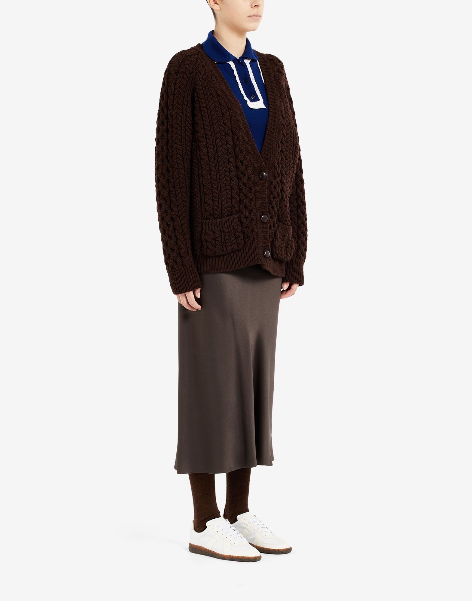 Cable knit cardigan - 3