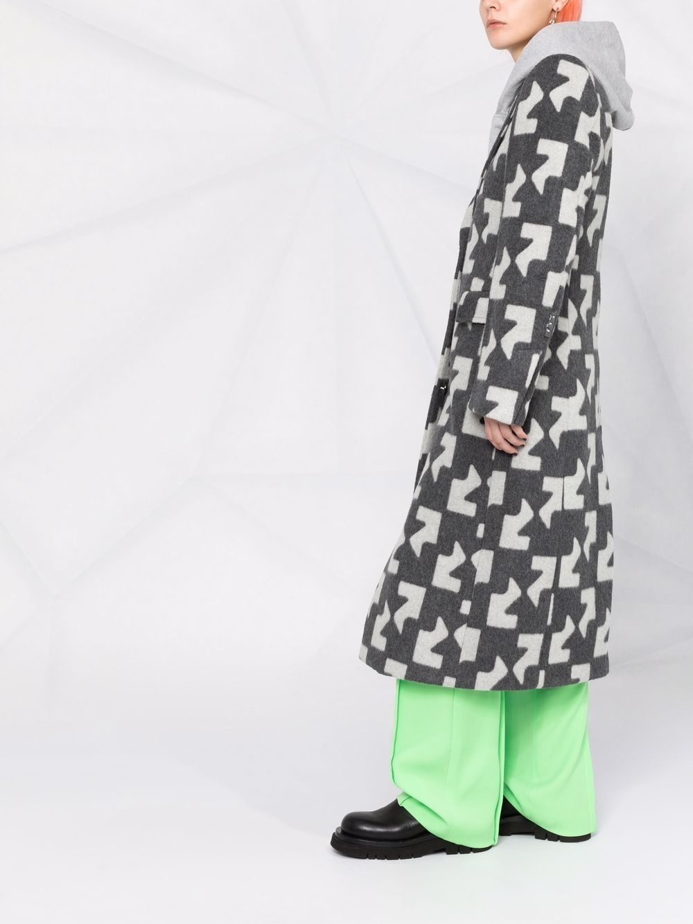 geometric pattern overcoat - 6