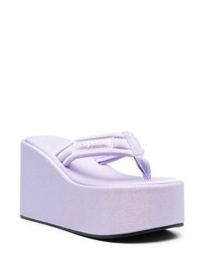 COPERNI logo-patch thong-strap wedge sandals outlook