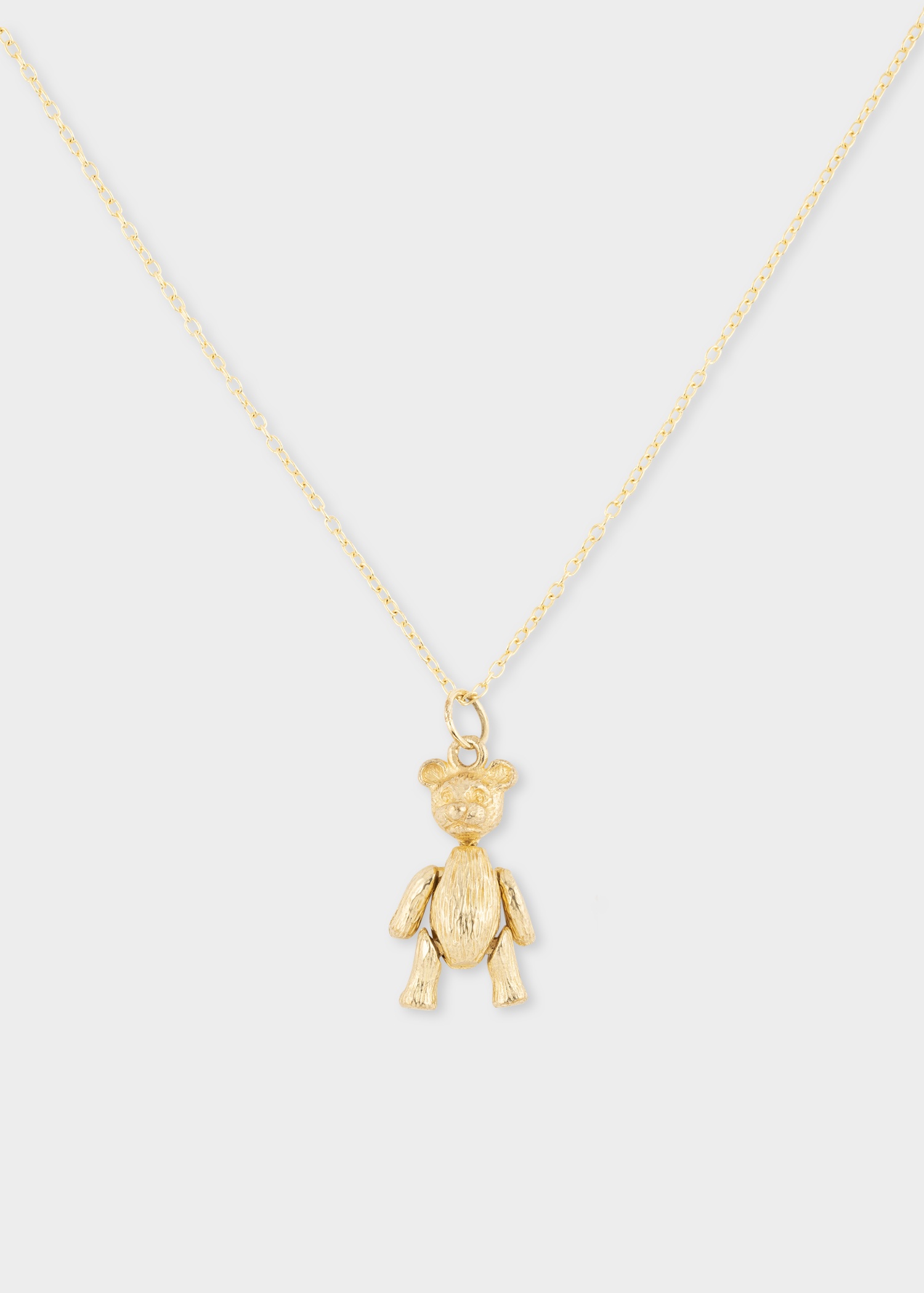 'Artfully Articulated Bear' Vintage Gold Necklace by Baroque Rocks - 1