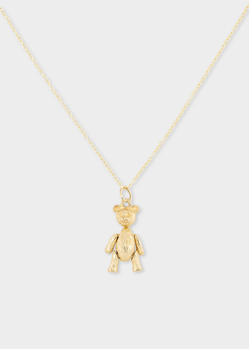 'Artfully Articulated Bear' Vintage Gold Necklace by Baroque Rocks 1