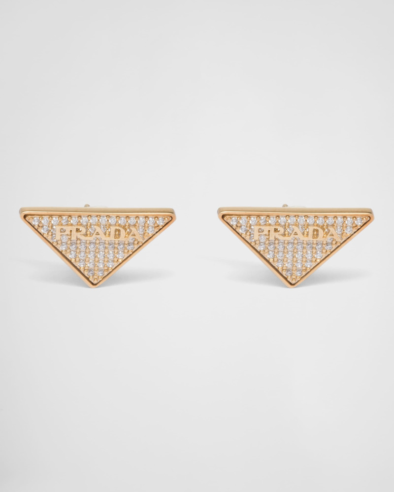 Crystal Logo Jewels zirconia earrings - 1