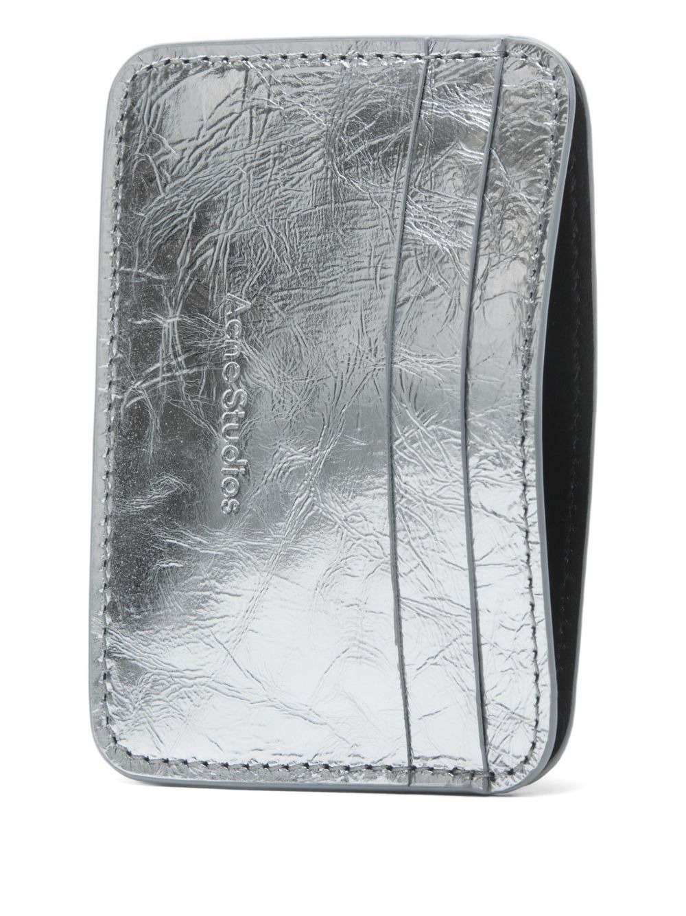 metallic leather cardholder - 2